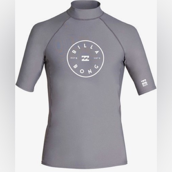 Billabong Boys Rotor Performance Fit Short Sleeve Rashguard - Picture 1 of 7